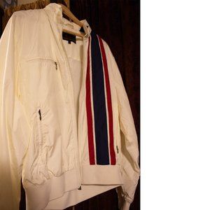 Absolutely MINT! Vintage Ben Sherman, White Windbreaker weight Bomber. So Clean!